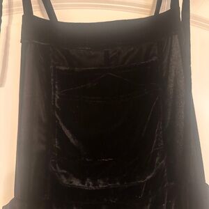 Chic Black Velvet overalls - Free People